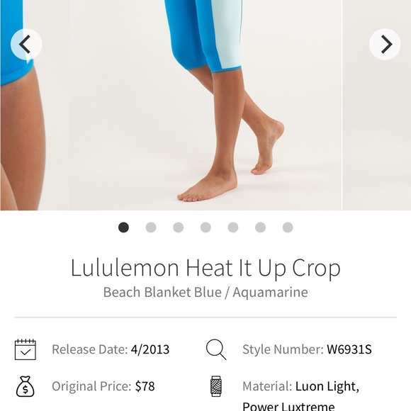 Lululemon “heat it up” crop in pink, size 10 - Picture 9 of 11